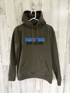 Patagonia Men’s Size Large Olive Green Uprise Drawstring Pullover Hoodie